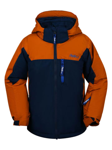 Peek U Ski-/ Snowboardjacke "Hawk" in Dunkelblau/ Orange