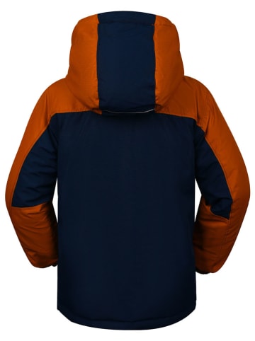 Peek U Ski-/ Snowboardjacke "Hawk" in Dunkelblau/ Orange