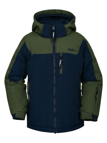 Peek U Ski-/snowboardjas "Hawk" kaki/donkerblauw