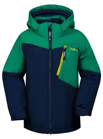 Peek U Ski-/ Snowboardjacke "Decker" in Dunkelblau/ Grün