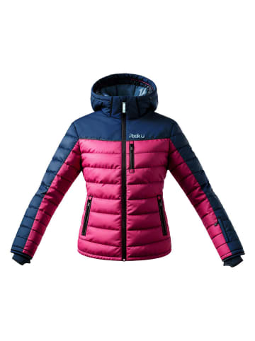 Peek U Winterjas donkerblauw/roze