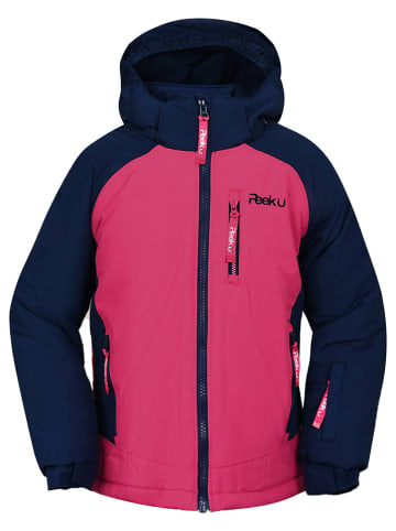 Peek U Ski-/snowboardjas "Litzy" roze/donkerblauw