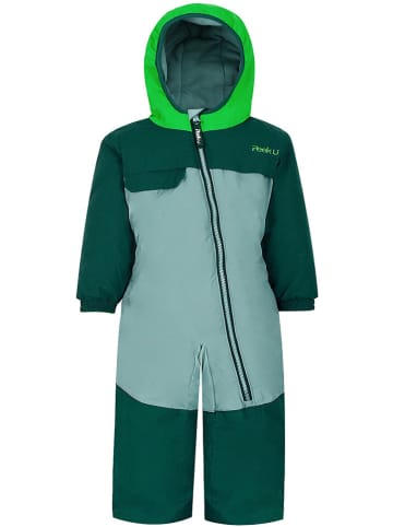 Peek U Winter-Overall "Heath" in Grün/ Grau