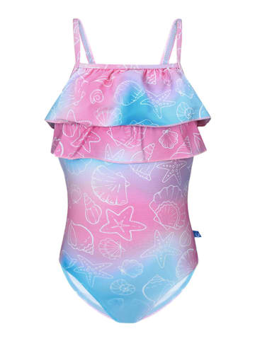 Peek U Badeanzug "Pearl" in Blau/ Pink