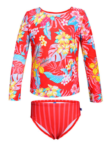 Peek U 2tlg. Badeoutfit "Sandy" in Rot/ Bunt