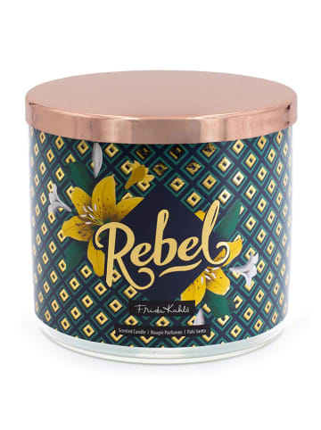 Frida Kahlo Duftkerze "Rebel'' in Türkis/ Gelb - 400 g