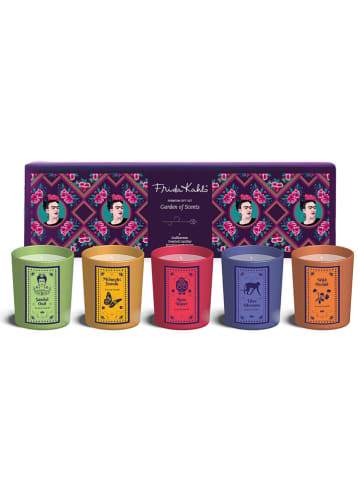 Frida Kahlo 5er-Set: Duftkerzen ''Frida Kahlo - Garden of Scents'' in Bunt - 5x 45 g