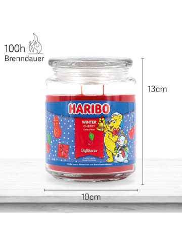 Haribo Duftkerze "Haribo Winter Cherry" in Rot - 510 g