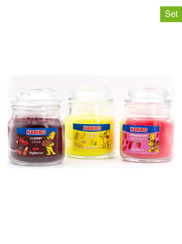 Haribo 3er-Set: Duftkerzen "Haribo" in Bunt - 3 x 85 g