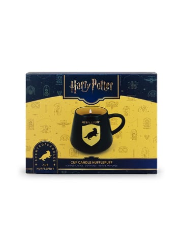 Harry Potter Duftkerze "Harry Potter Cup Hufflepuff" in Schwarz/ Gelb - 275 g