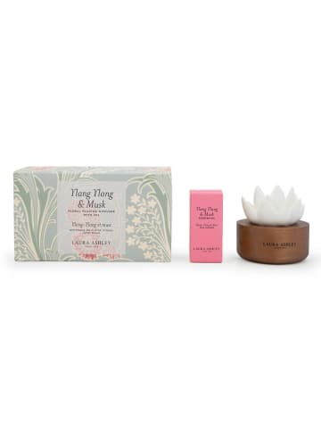 Laura Ashley 2-delige set: geurbloem en geurolie ''L. Ashley - Ylang Ylang & Musk'' - 10 ml