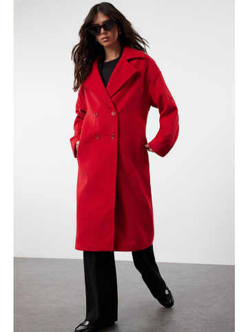 trendyol Płaszcz przejściowy w kolorze czerwonym