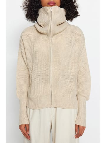 trendyol Kardigan w kolorze beżowym