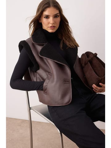 trendyol Teddybodywarmer donkerbruin