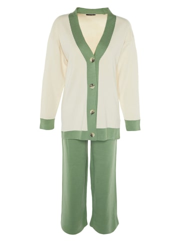 trendyol 2-delige outfit crème/groen