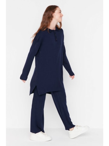 trendyol 2-delige outfit donkerblauw