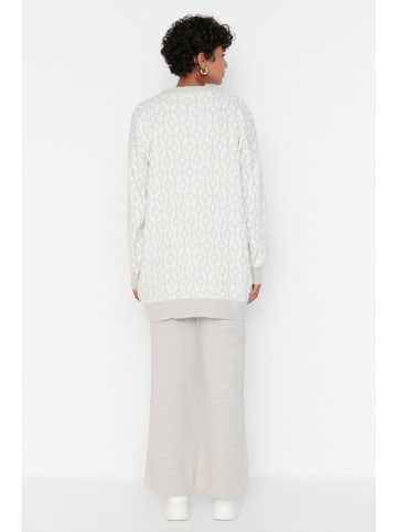 trendyol 2tlg. Outfit in Grau/ Weiß