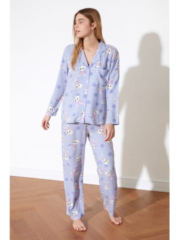 trendyol Pyjama in Flieder