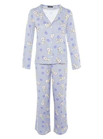 trendyol Piżama w kolorze lawendowym