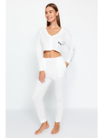 trendyol Pyjama in Weiß