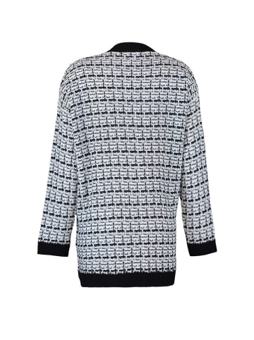 trendyol Cardigan in Schwarz/ Weiß
