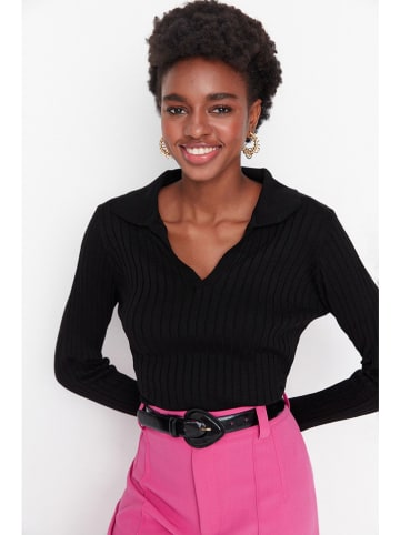 trendyol Sweter w kolorze czarnym