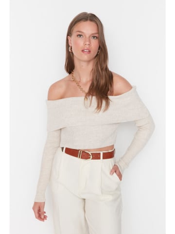trendyol Sweter w kolorze kremowym