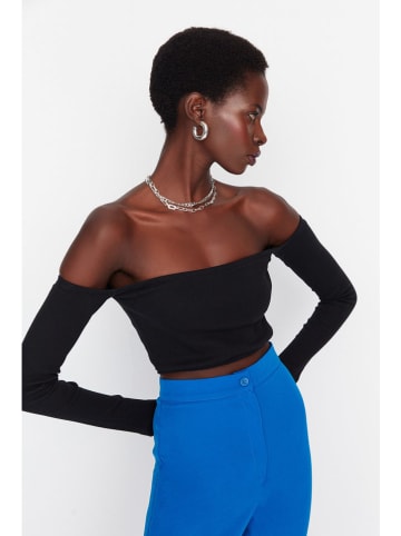 trendyol Bluzka w kolorze czarnym