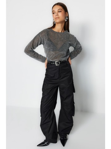 trendyol Bluse in Anthrazit