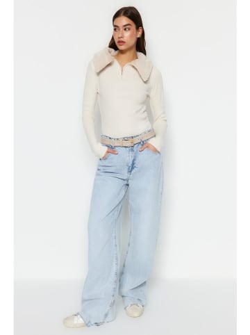 trendyol Sweter w kolorze kremowym