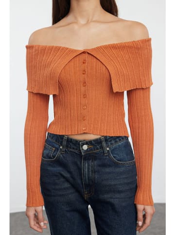 trendyol Kardigan w kolorze pomarańczowym