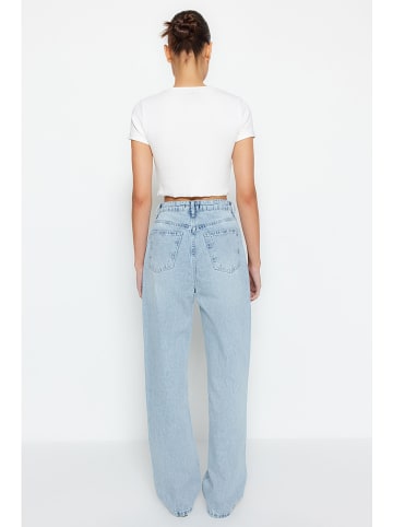 trendyol Spijkerbroek - mom fit - lichtblauw