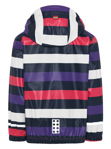 LEGO Regenjas "Jamaica" donkerblauw/roze/wit