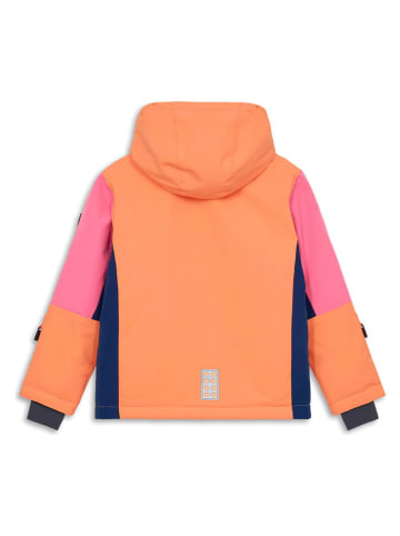 LEGO Ski-/ Snowboardjacke "Jaz" in Orange/ Pink/ Dunkelblau