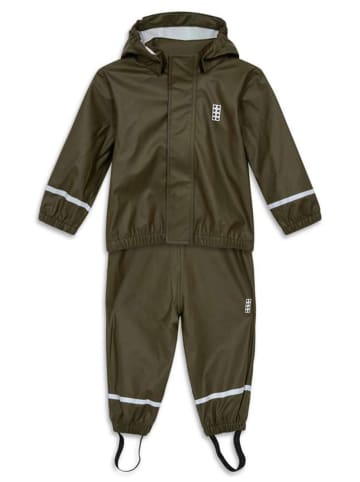 LEGO 2-delige regenoutfit kaki