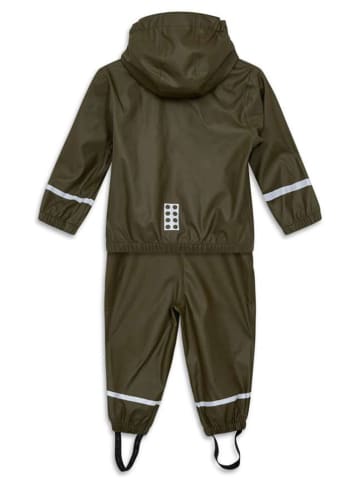 LEGO 2-delige regenoutfit kaki