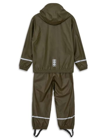 LEGO 2-delige regenoutfit kaki
