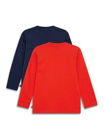 LEGO 2er-Set: Longsleeves in Rot/ Dunkelblau
