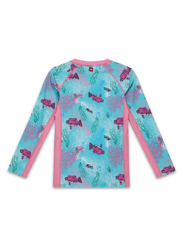 LEGO Zwemshirt turquoise/lichtroze