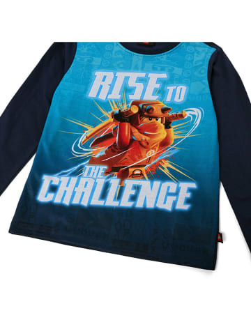 LEGO Longsleeve in Dunkelblau/ Orange