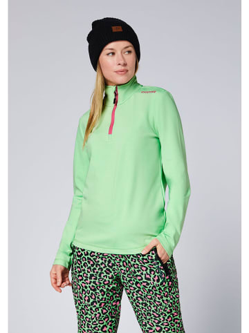 Chiemsee Fleece trui groen/roze