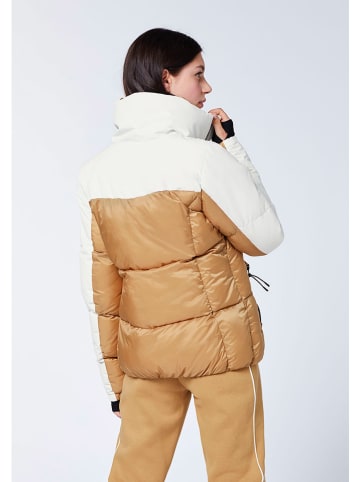 Chiemsee Doorgestikte jas lichtbruin/wit