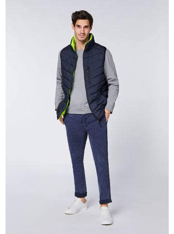 Chiemsee Doorgestikte bodywarmer donkerblauw