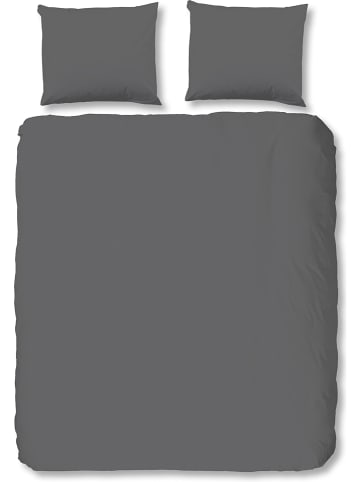 Hip Komplet pościeli satynowej w kolorze szarym