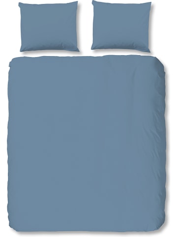 Hip Komplet pościeli satynowej w kolorze granatowym