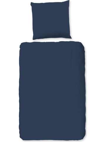 Hip Satin-Bettwäsche-Set in Dunkelblau