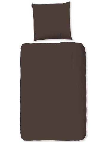 Hip Satin-Bettwäsche-Set in Braun