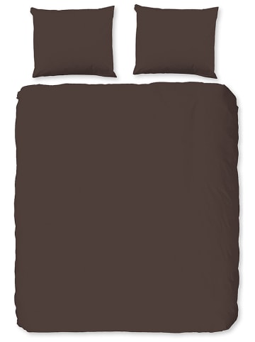 Hip Komplet pościeli satynowej w kolorze brązowym