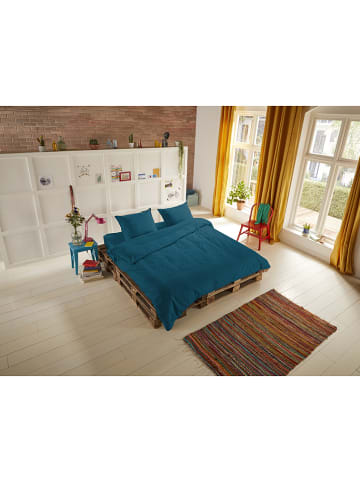 Hip Komplet pościeli satynowej w kolorze morskim