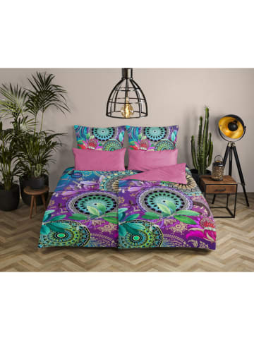 Hip Satin-Bettwäsche-Set "Raeni" in Bunt